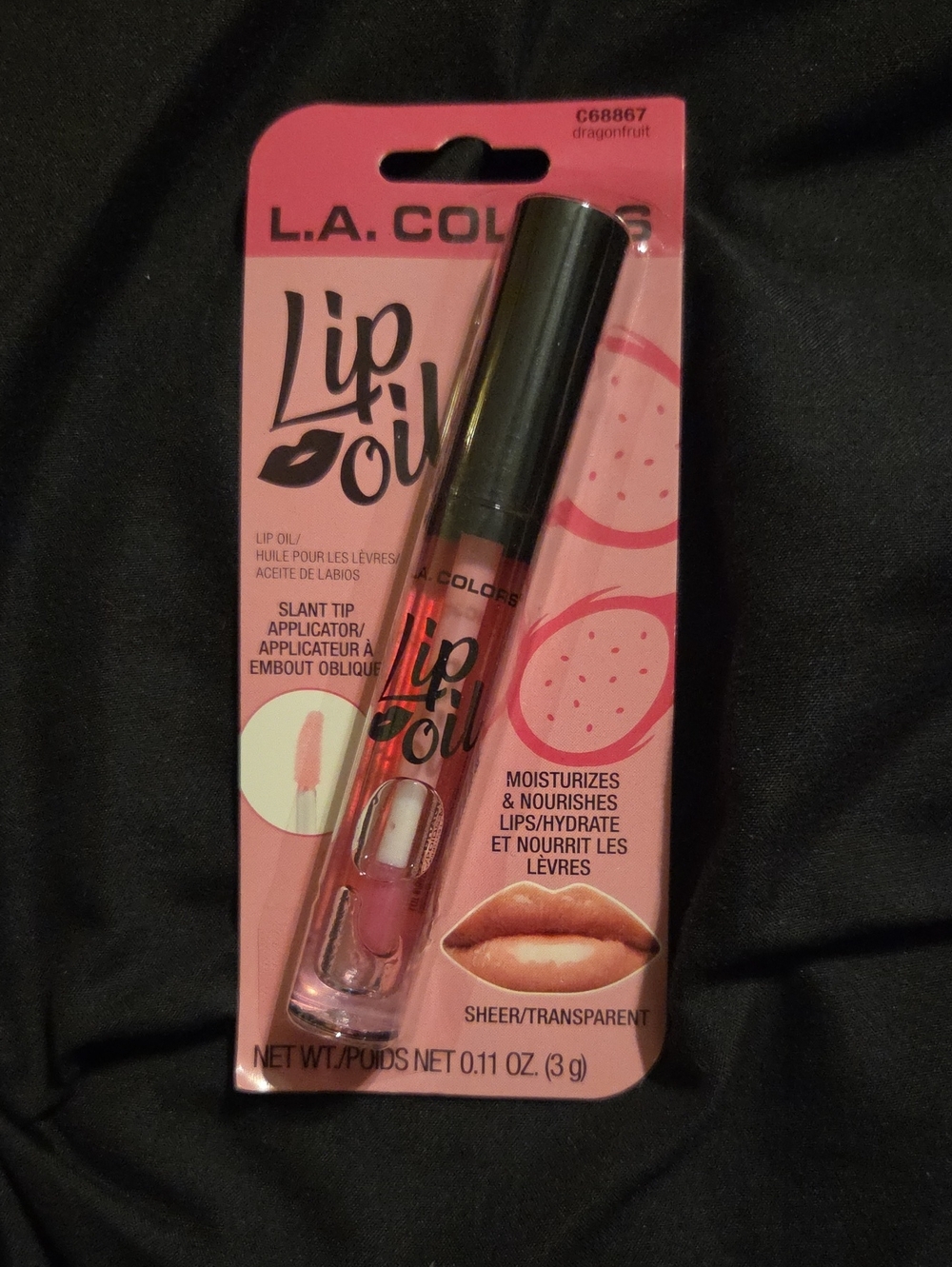 L.A. Colors Lip Oil - Dragonfruit Pink